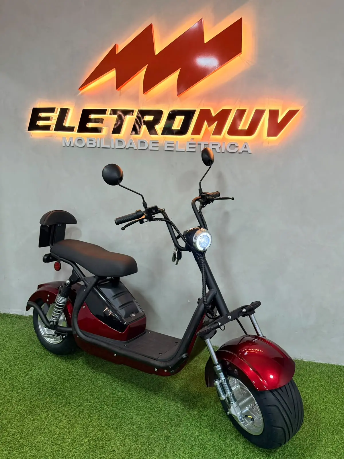 Scooter elétrica Moto Chefe S9 vinho