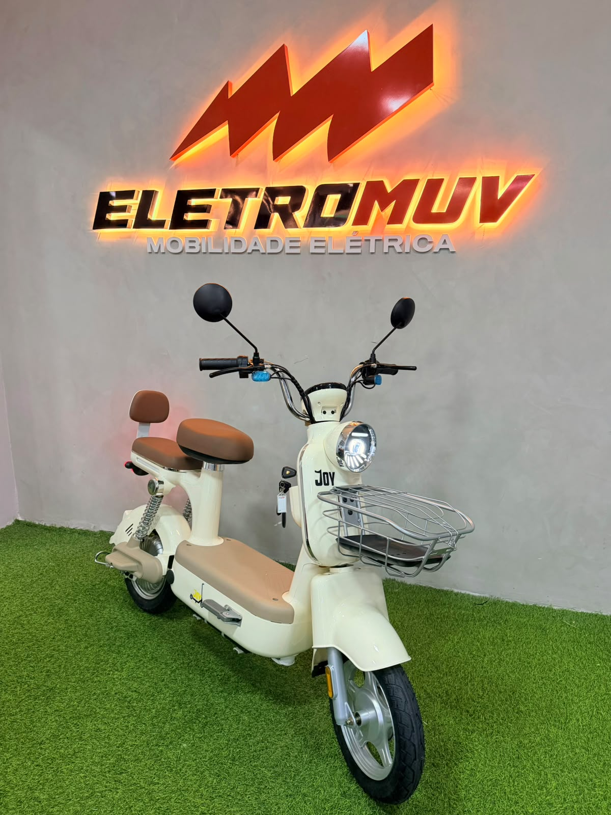 Scooter elétrica Classic 500w Retrô creme