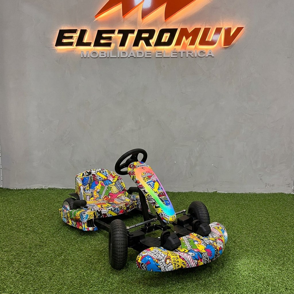 Kart elétrico Ultra Race estampado